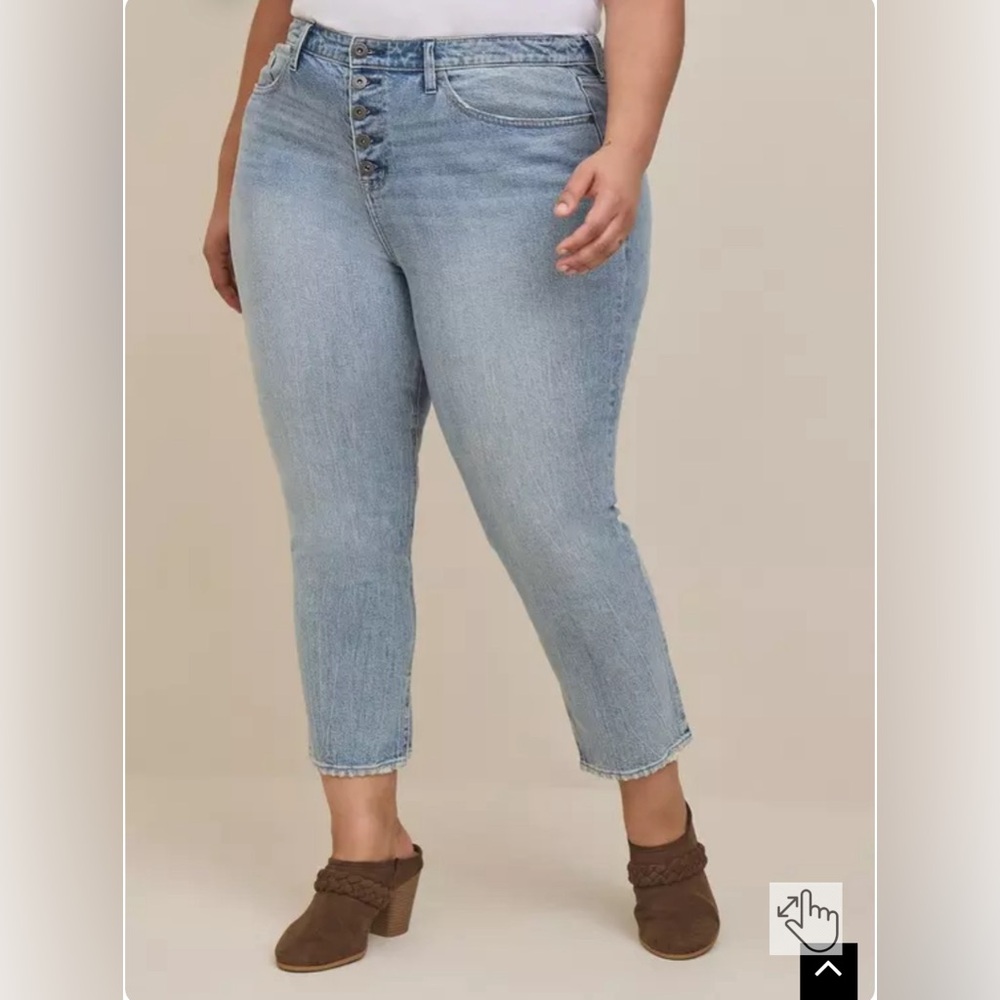 Mom Straight Vintage Stretch High-Rise Jean sz 28 NWT